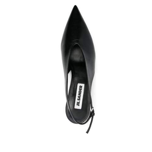 Jil Sander Escarpins En Cuir À Talon 40 Mm - Noir