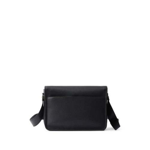 Prada sacoche en cuir texturé - Noir