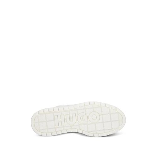 Hugo Baskets À Patch Logo - Blanc