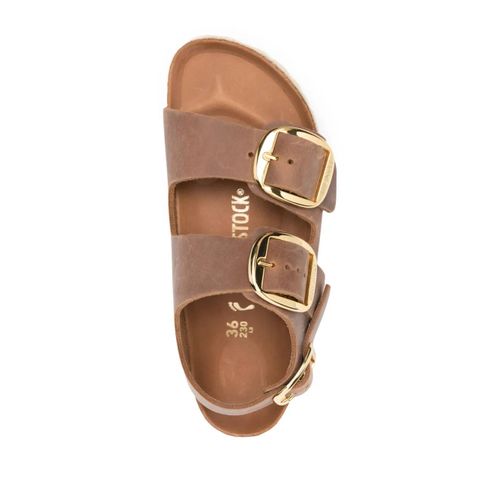 Birkenstock Sandales Milano À Bride Arrière - Marron