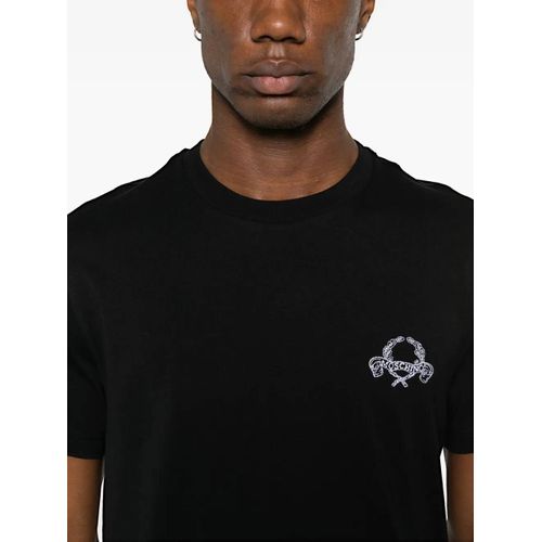 Moschino T-Shirt À Logo Brodé - Noir