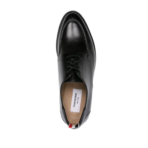 Thom Browne Derbies En Cuir À Bout En Amande - Noir