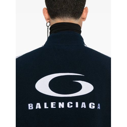 Balenciaga Sweat Loop Sports Icon À Fermeture Zippée - Bleu