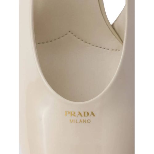 Prada Escarpins En Cuir À Bride Arrière 85 Mm - Tons Neutres