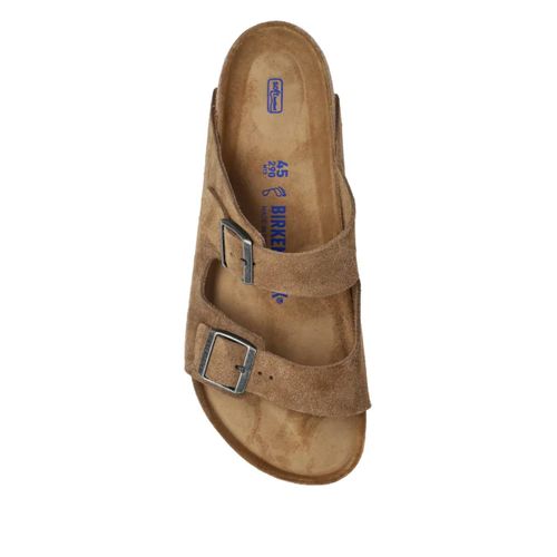Birkenstock Sandales En Daim Arizona À Double Boucle - Marron