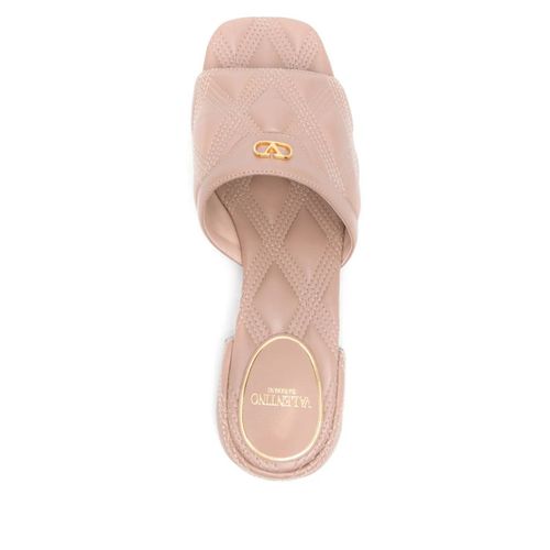 Valentino Garavani Mules Quiltie - Tons Neutres