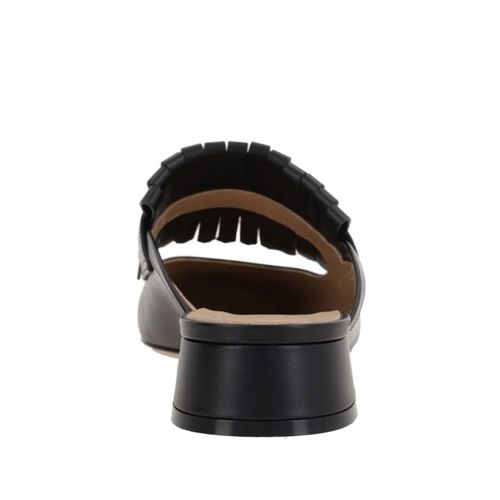 Valentino Garavani Mules À Détail Vlogo - Noir