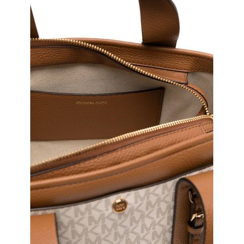 Michael Kors petit sac à main Romee Signature Logo - Tons neutres