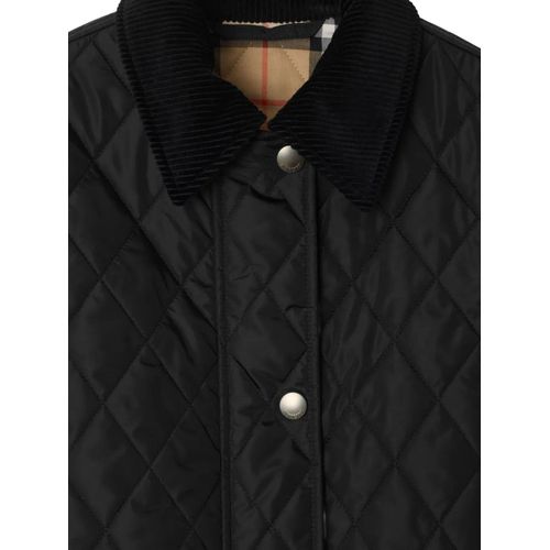 Burberry Veste À Design Matelassé - Noir