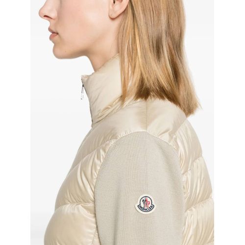 Moncler Doudoune À Manches En Mailel - Tons Neutres