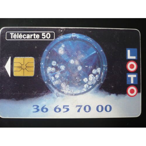 Telecarte 50 Loto 36 65 70 00