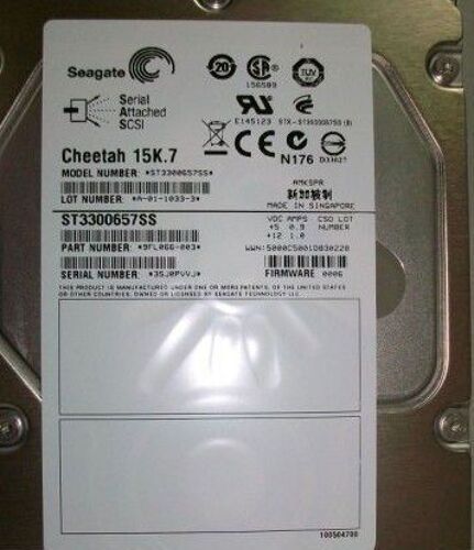 Dell - Disque dur - 300 Go - interne - 3.5" - SAS 6Gb/s - 15000 tours/min - reconditionné - pour PowerEdge R300, R410, T100, T110, T410; PowerVault MD3000; Precision T3500, T5500, T7500