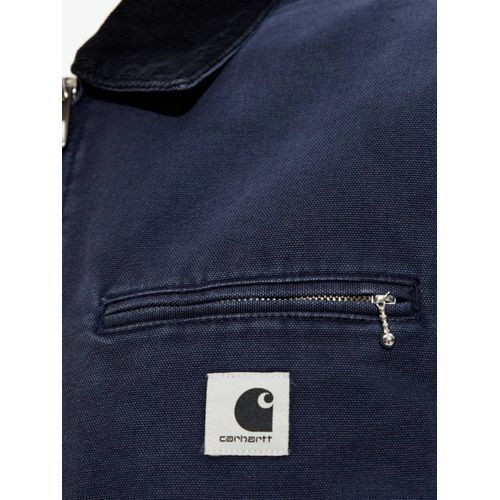 Carhartt Wip Veste Bomber Zippée À Patch Logo - Bleu