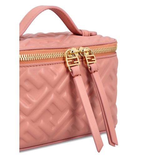 FENDI sac à bandoulière matelassé à motif FF - Rose