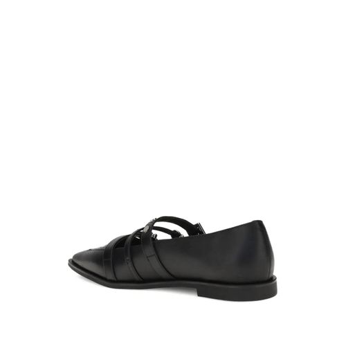 Pinko Ballerines Pointues À Boucle - Noir