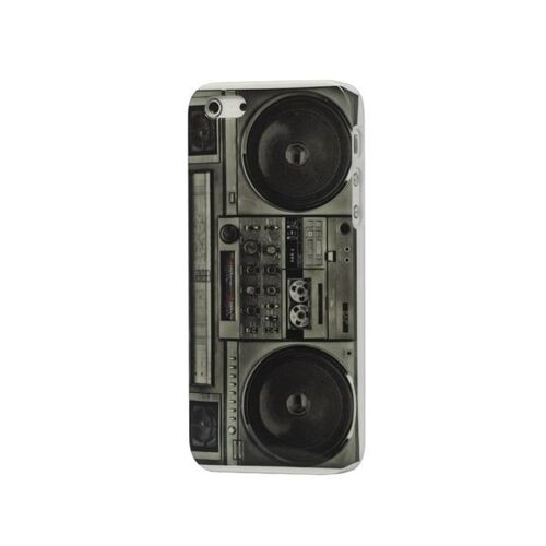Coque Case Radio Cassette Retro Iphone 5 5s Se + 1 Film De Protection