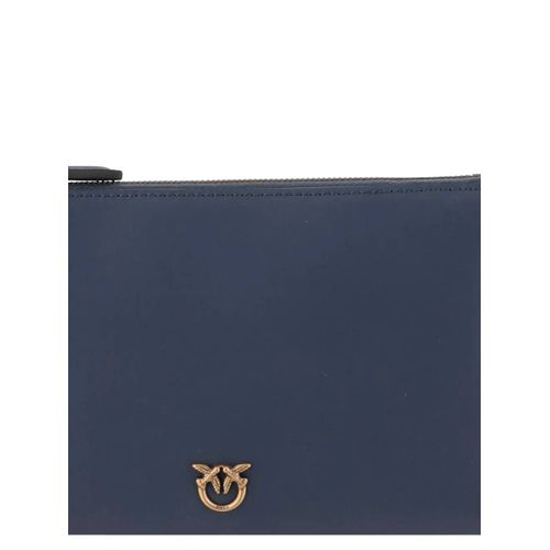 PINKO pochette à plaque logo - Bleu