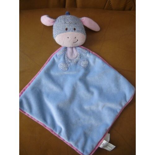 Doudou Plat Bleu Bord Rose Âne/Cheval/Chien/Lapin Disney Nicotoy Simba Dickie