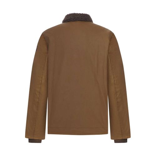 Barbour Veste En Coton À Col Rond - Marron
