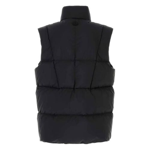 Moncler Gilet Matelassé À Patch Logo - Noir