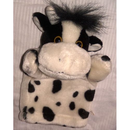 Marionnette Vache Blanche Et Noire
