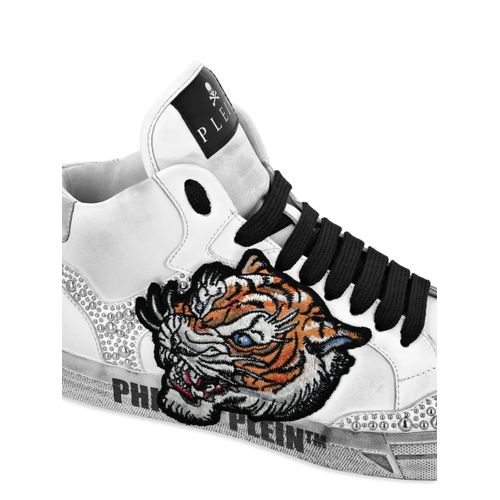 Philipp Plein Baskets Retrokickz Tiger - Blanc
