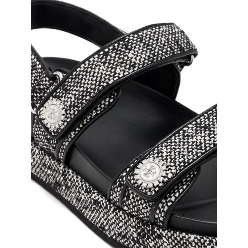 Tory Burch Sandales À Ornements En Cristal - Noir