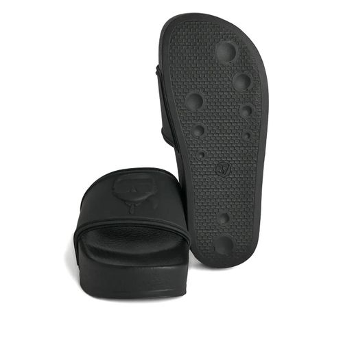 Karl Lagerfeld Claquettes De Bain Ikon Kondo - Noir