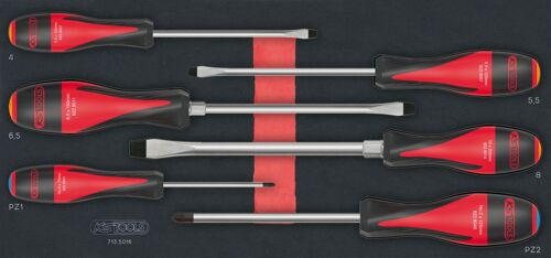 Module de tournevis ULTIMATE® Fente - POZIDRIV®, 6 pièces KS TOOLS 713.5016