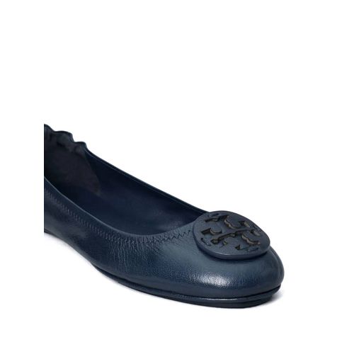 Tory Burch Ballerines Minnie Travel - Bleu