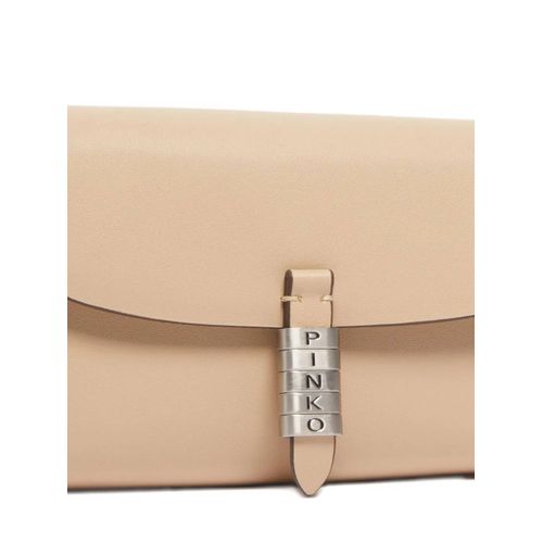 PINKO pochette en cuir à bride en chaîne - Tons neutres