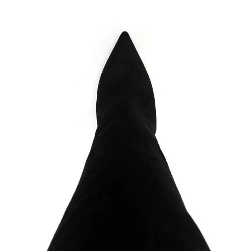 Casadei Cuissardes Blade 100 Mm En Daim - Noir