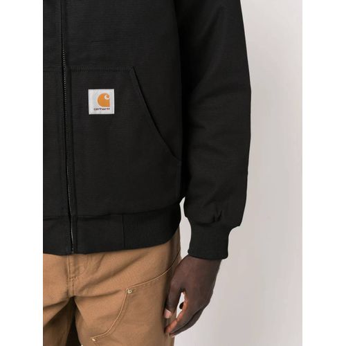 Carhartt Wip Veste En Coton À Patch Logo - Noir