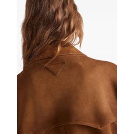 Prada Surchemise En Daim - Marron