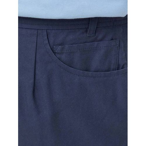 Desigual Pantalon À Poches Plissées - Bleu