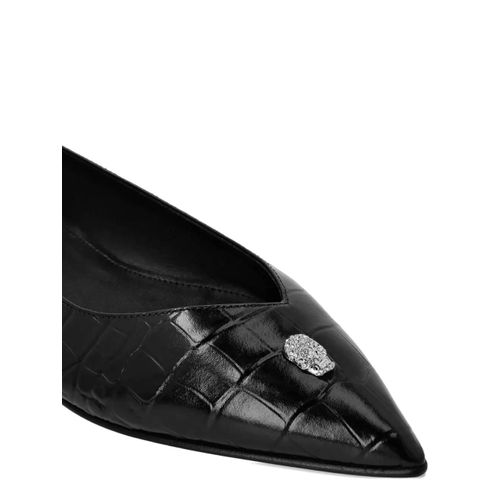 Philipp Plein Escarpins À Détail De Tête De Mort - Noir