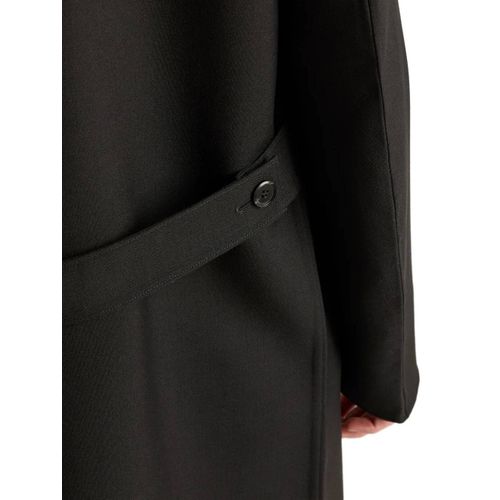 Prada Manteau En Laine - Noir