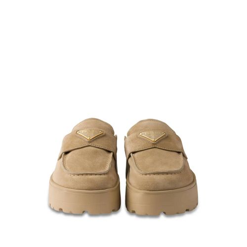 Prada Mules À Plateforme - Tons Neutres