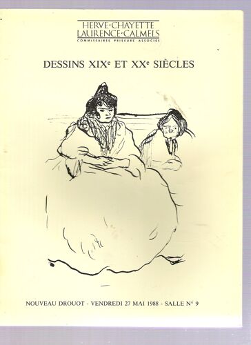 Dessins Xix Ème Et Xx Ème Siècles. 1988 