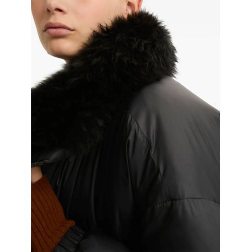 Yves Salomon Doudoune À Capuche - Noir