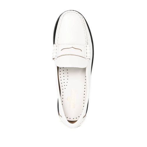 Sebago Mocassins Dan En Cuir À Entaille Penny - Blanc
