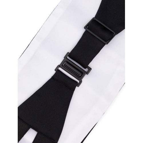 Valentino Garavani Ceinture De Smoking En Soie À Plis - Noir