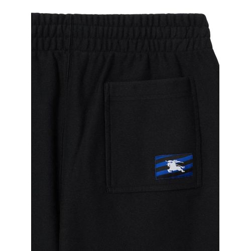 Burberry Short À Logo Appliqué - Noir