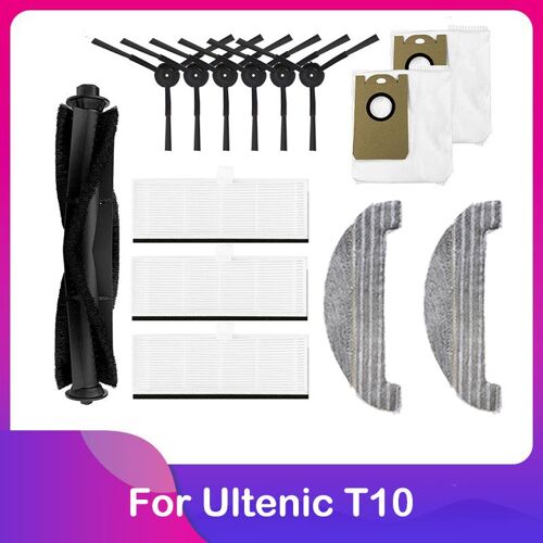 Remplacement Pour Aspirateur Robot Ultenic T10, Pi¿¿ces De Rechange, Accessoires, Brosse Principale, Brosse Lat¿¿rale, Filtre Hepa, Sac ? Poussi¿¿re De C 9109-May22545