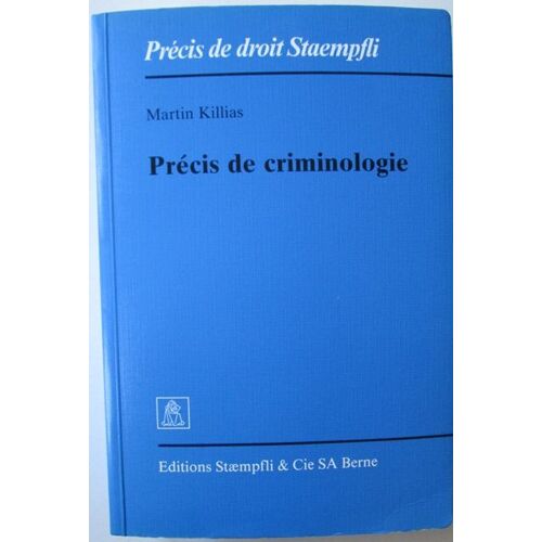 Précis De Criminologie