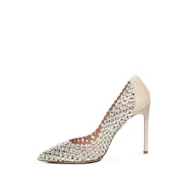 Aquazzura Escarpins Cloutés À Bout Pointu - Argent