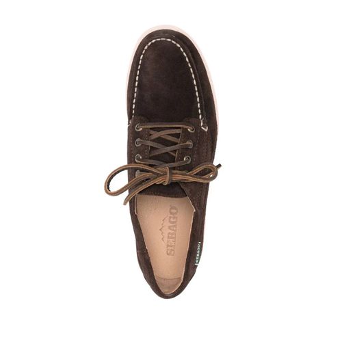 Sebago Chaussures Bateau En Daim À Lacets - Marron