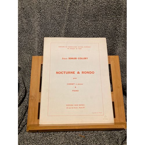 Jules Semler-Collery Nocturne Et Rondo Pour Cornet Et Piano Partition Eschig