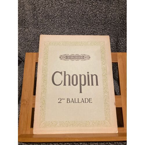 Chopin 2e Ballade Pour Piano En Fa Partition Éditions Choudens Weksler