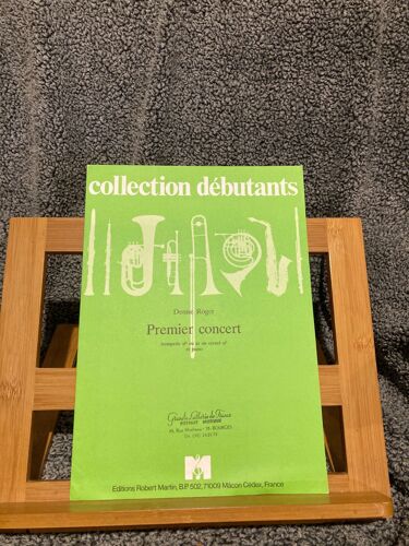 Denise Roger Premier Concert Partition Trompette Cornet Piano Ed. Robert Martin